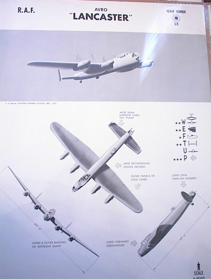 AVRO 'LANCASTER' U.K. HEAVY BOMBER. RARE