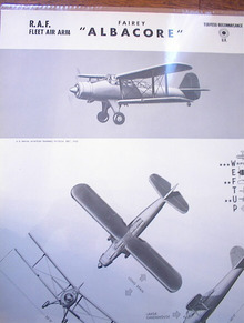 FAIRY 'ALBACORE' U.K.TORPEDO RECONNAISANCE.