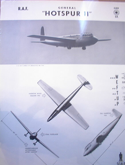 . GENERAL 'HOTSPUR II' U.K.GLIDER.1944 RARE
