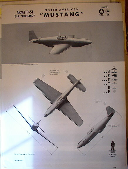 TRAINING POSTER OF A NORTH AMERICAN MUSTANG