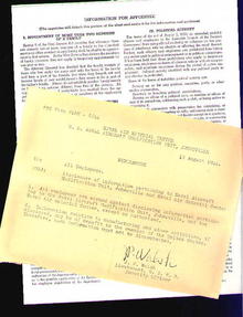 FORRESTAL Sec'y of Navy Signature & Others