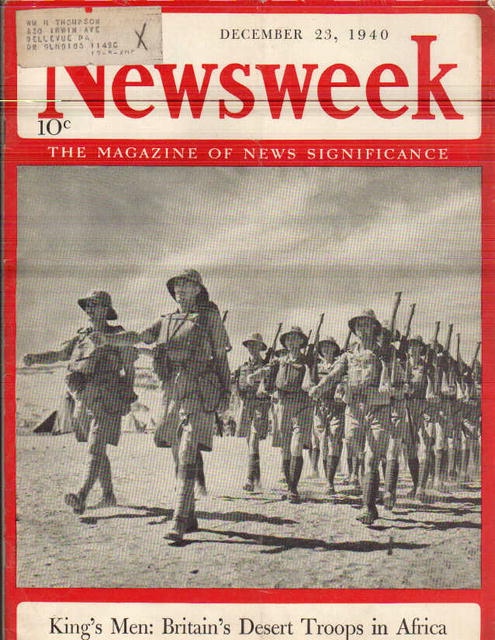 British Troops in Africa Newsweek Dec 23 1940