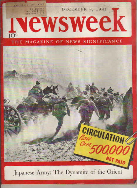 2 Newsweeks Day & Week After Pearl Harbor