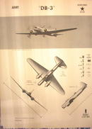 1944TRAING POSTER OF'DB-3'MEDIYM BOMBER PLANE