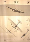 1944TRAING POSTER OF 'TB-7' HEAVEY BOMBER