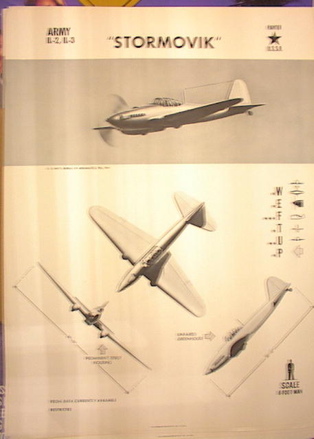 1944TRAING POSTER OF 'STORMOVK' FIGHTER PLANE