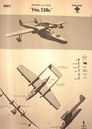 1944 TRAING POSTER OF 'HA.138B'RECONNAISSANCE