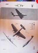 1944 TRAING POSTER OF'JU.90' TRANSPORT PLANE