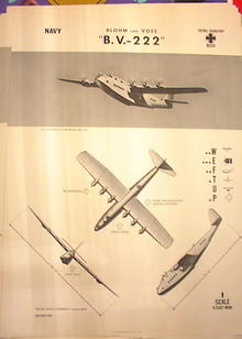 1944 TRAING POSTER OF'B.V.-222' PATROL-TRANS