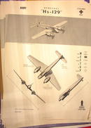 1944 TRAING POSTER OF 'Hs-129' ATTACK BOMBER