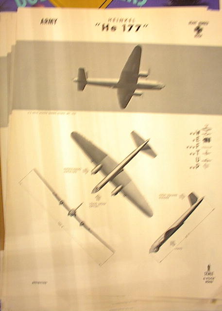 1944 TRAING POSTER OF 'He 177' HEAVY BOMBER