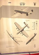 1944 TRAING POSTER OF 'JU 90' TRANSPORT PLANE