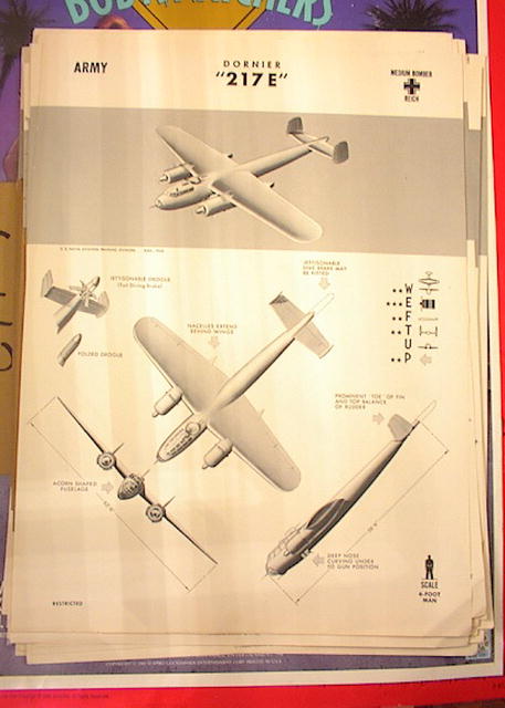 1942 TRAING POSTER OF '217 E'MEDIUM BOMBER