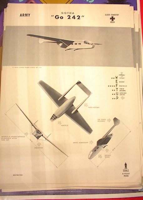 1942 TRAING POSTER OF 'Go 242'GLIDER TRANSPOT