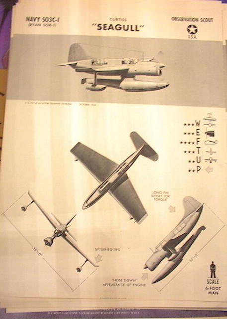1942 TRAING POSTER OF 'SEAGULL'OBSERVATION