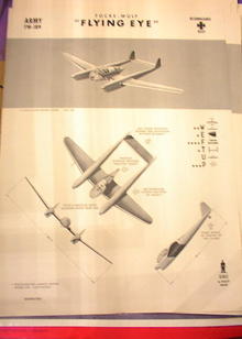 1942 TRAING POSTER OF 'FLYING EYE' RECONN