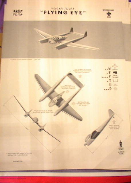 1942 TRAING POSTER OF 'FLYING EYE' RECONN