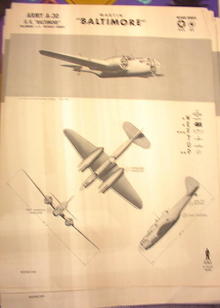 1942 TRAING POSTER OF'ARMY A-30'MEDIUM BOMBER