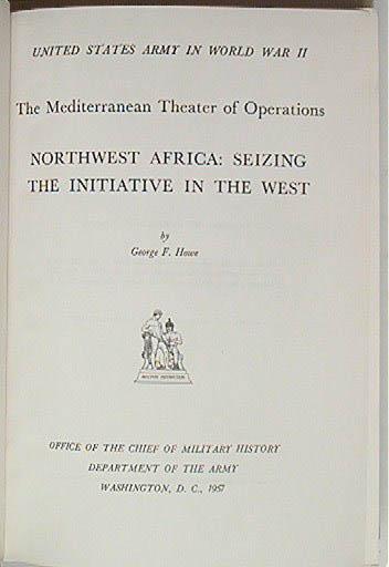 NW Africa Seizing the Initiative 1957 US Army