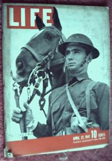 LIFE 4/1941 US Cavalryman WWII news, photos