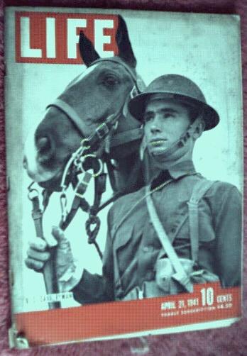 LIFE 4/1941 US Cavalryman WWII news, photos
