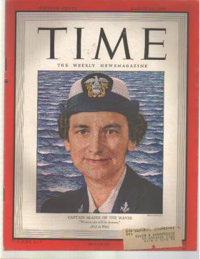 TIME 3/12/1945 WAVE Captain McAfee; Coke Ad!