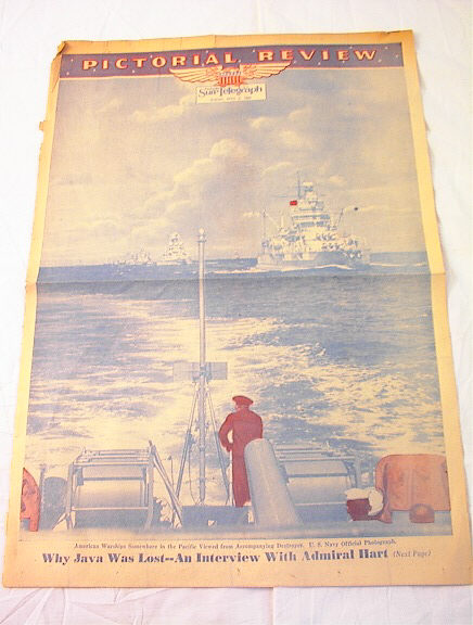 4/5/1942 PICTORIAL REVIEW AMERICAN WARSHIP