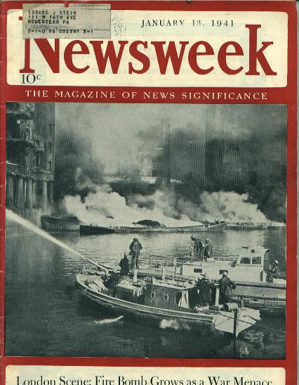 Newsweek, London Scene, 1/13/41