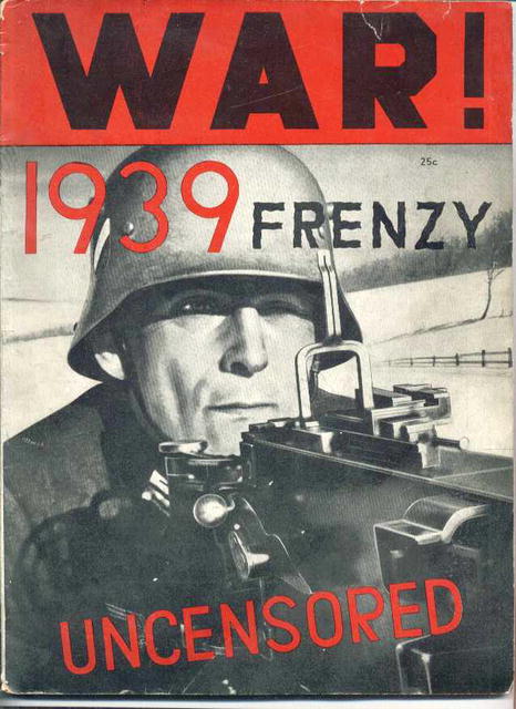 War!1939 Frenzy,Uncensored/early anti-war mag