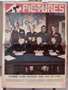 Allied Invasion Gen.Ike & Staff 5/1944 photo