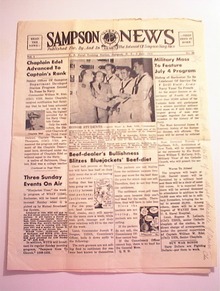 SAMPSON U.S. Navy News,7/2/1943,Chaplain Edel