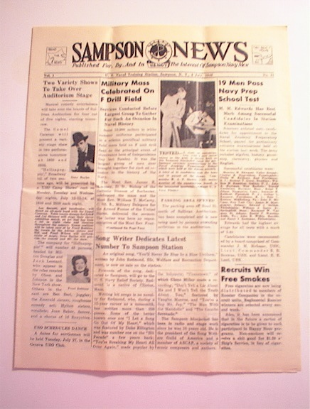 SAMPSON U.S. Navy News,7/9/1943,Vol.1 No.31