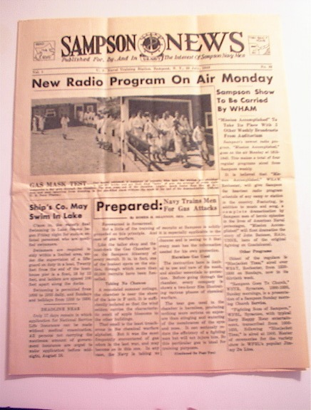 SAMPSON U.S. Navy News,7/23/1943,Vol.1 No.33.