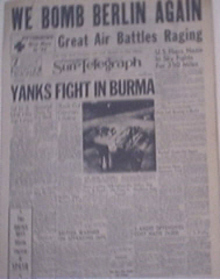 Pittsburgh Sun-Telegraph,1944,We Bomb Berlin Again