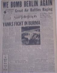 Pittsburgh Sun-Telegraph,1944,We Bomb Berlin Again