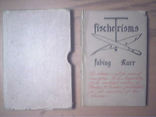 Fisherisms by Howard Fabing, 1930