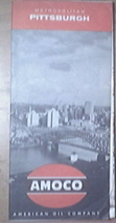 c1960 AMOCO Metropolitan Pittsburgh Map