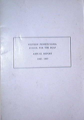 Western Pennsylvania School For The Deaf Report 1966-67