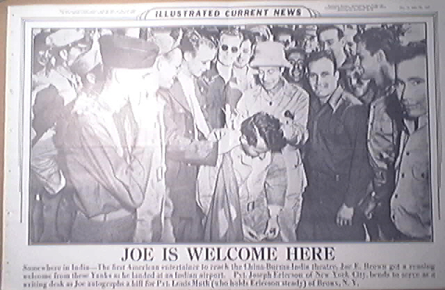 Illustrated Current News 12/17/1943 Joe E. Brown