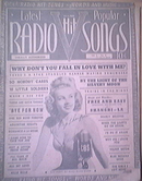 c1940 Radio Hit Songs Vol.2-No.3 Fay Thompson cover
