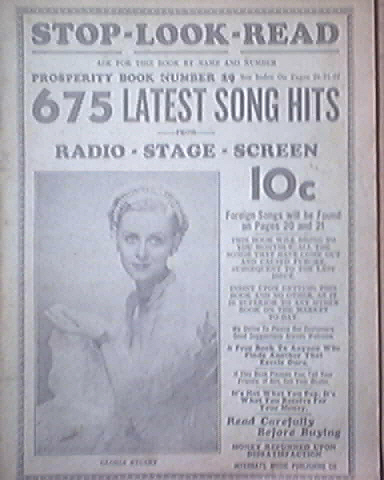 c1940 Stop - Look - Read No.9 Gloria Stuart cover