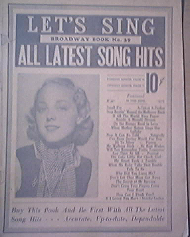 Let's Sing Broadway Book No.39 Lula Hyrms cover