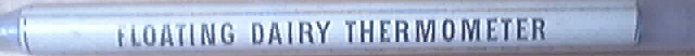 c1930 The Polar Creamery Co. Floating Dairy Thermometer