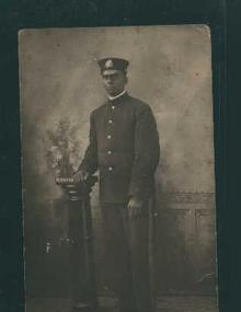 Photo Postcard of Uniformed Man from 1900s