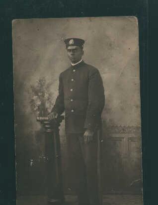 Photo Postcard of Uniformed Man from 1900s
