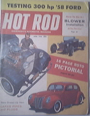 HOT ROD Magazine 4/1958 Competition Blower Kit
