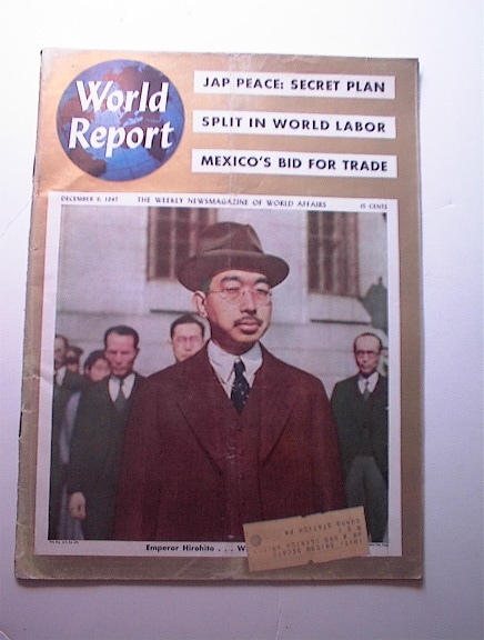 World Report,12/9/1947,Emperor HIROHITO cover