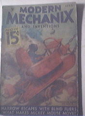 Modern Mechanics and Inventions 4/1934 Mickey Mouse