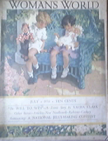 Woman's World Magazine 7/1936 Valma Clark, Great Ads!