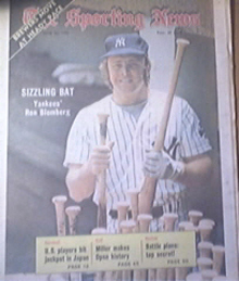 The Sporting News 6/30/1973 Ron Blomberg Cover